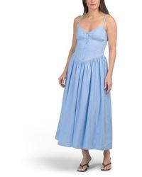 Marshalls - Poplin Maxi Dress With Button Front Details For - Lyst