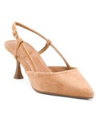 Marshalls - Suede Linbel Slingback Pointy Toe Mules For - Lyst