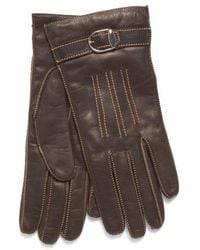 Marshalls - Leather Belt And Buckle Contrast Stitched Gloves For - Lyst