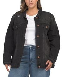 Marshalls - Plus Loose Fit Distressed Jacket For - Lyst
