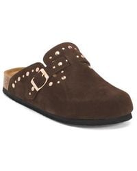 Marshalls - Suede Flavia Studded Slide On Mules For - Lyst