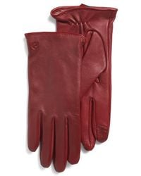 Marshalls - Leather Basic Tech Tip Gloves With Cashmere Blend Lining For - Lyst