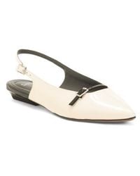 Marshalls - Patent Leather Emma Slingback Flats For - Lyst
