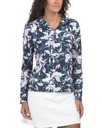 Marshalls - Upf 50 Long Sleeve Quarter Zip Pull Over Top With Mesh Inserts For - Lyst