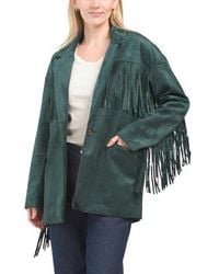 Marshalls - Faux Suede Fringe Jacket For - Lyst