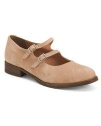 Marshalls - Suede Two Straps Mary Jane Flats For - Lyst
