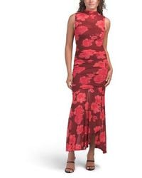 Marshalls - Floral Printed Mesh Gown For - Lyst