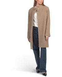 Marshalls - Virgin Wool And Cashmere Blend Coat For - Lyst
