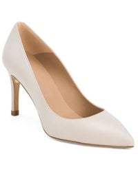 Marshalls - Leather Floret Pointy Toe Closed Court Pumps For - Lyst