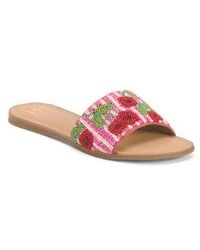 Marshalls - Cherry Beaded Slide On Sandals For - Lyst