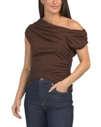 Marshalls - Off The Shoulder Top With Side Ruching For - Lyst