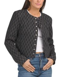 Marshalls - Jewel Neck Snap Button Front Jacket For - Lyst