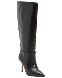 Marshalls - Extra Wide Leather Mirtha High Shaft Heeled Boots For - Lyst