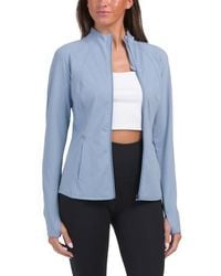Marshalls - Lux Rebel Flared Bottom Full Zip Jacket With Back Vent For - Lyst