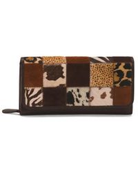 Marshalls - Suede Large Flap Wallet For - Lyst