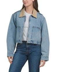 Marshalls - Cropped Denim Barn Jacket For - Lyst