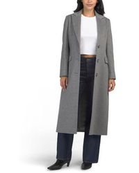 Marshalls - Wool And Cashmere Blend Single Breasted Coat For - Lyst