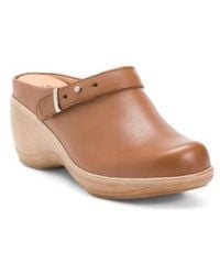 Marshalls - Leather Marquette Comfort Clogs For - Lyst