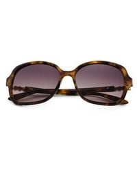 Marshalls - Square Thin Frame Sunglasses With Smoke Lenses For - Lyst