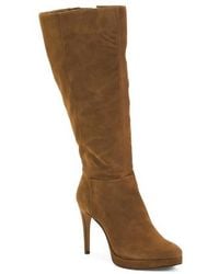 Marshalls - Suede Valeria Wide Calf Dress Boots For - Lyst