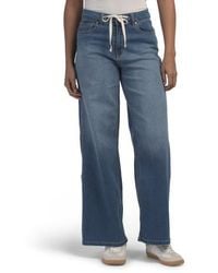 Marshalls - High Rise Wide Leg Jeans With Drawstring Waist For - Lyst