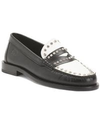 Marshalls - Leather Two Tone Studded Loafers For - Lyst