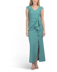 Marshalls - V-Neck Side Ruffle Gown For - Lyst