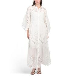 Marshalls - Long Sleeve Laser Cut Maxi Dress For - Lyst