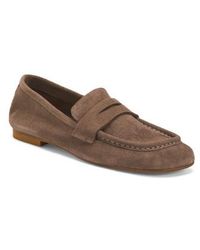 Marshalls - Suede Penny Loafers With Lining And Sole For - Lyst