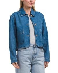 Marshalls - Cropped Denim Jacket For - Lyst