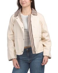 Marshalls - Jacket With Contrast Gingham Collar For - Lyst