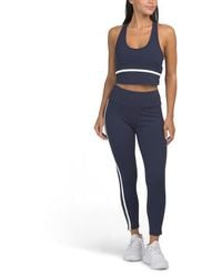 Marshalls - 2Pc Piped Shelf Bra Top With Removable Cups And Leggings Set For - Lyst