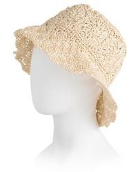 Marshalls - Paper Solid Hand Crochet Bucket Hat For - Lyst