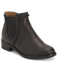 Marshalls - Leather Nika Comfort Chelsea Booties For - Lyst