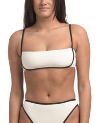Marshalls - Hazel Ribbed Bikini Swim Top For - Lyst
