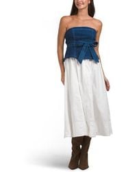 Marshalls - Harlow Denim Midi Dress For - Lyst
