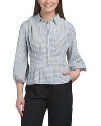Marshalls - Three-Quarter Sleeve Pleat Front Blouse For - Lyst