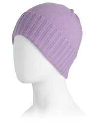 Marshalls - Cashmere Beanie With Foldover Ribbed Cuff For - Lyst