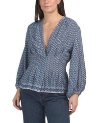 Marshalls - Three-Quarter Sleeve Pleated Front Blouse For - Lyst