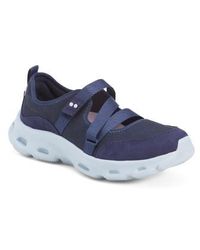 Marshalls - Wide Width Activfoam Mary Jane Walking Sneakers For - Lyst