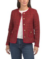 Marshalls - Wool Blend Tweed Jacket For - Lyst