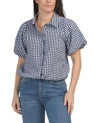 Marshalls - Button Down Print Top For - Lyst