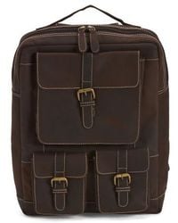 Marshalls - Nubuck Leather Hunter 3 Pocket Front Backpack For - Lyst