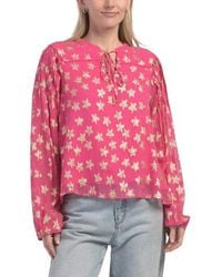 Marshalls - Burnelle Star Metallic Blouse For - Lyst