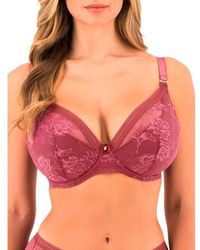 Marshalls - Full Figure Fusion Lace Underwire Padded Plunge Bra For - Lyst
