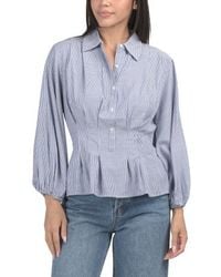 Marshalls - Three-Quarter Sleeve Pleated Front Blouse For - Lyst