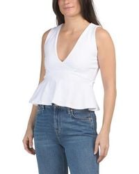 Marshalls - Double Layer V-Neck Tank Top For - Lyst