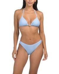 Marshalls - Sea Star Hardware Two-Piece Triangle Bikini Top And Skirt Swimsuit For - Lyst