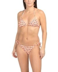 Marshalls - Floral Print Triangle Two-Piece Bikini Swim Top And Swim Bottoms For - Lyst