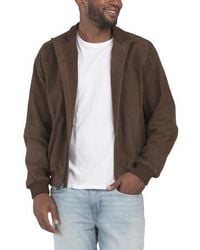 Marshalls - Suede Classic Bomber Jacket For - Lyst